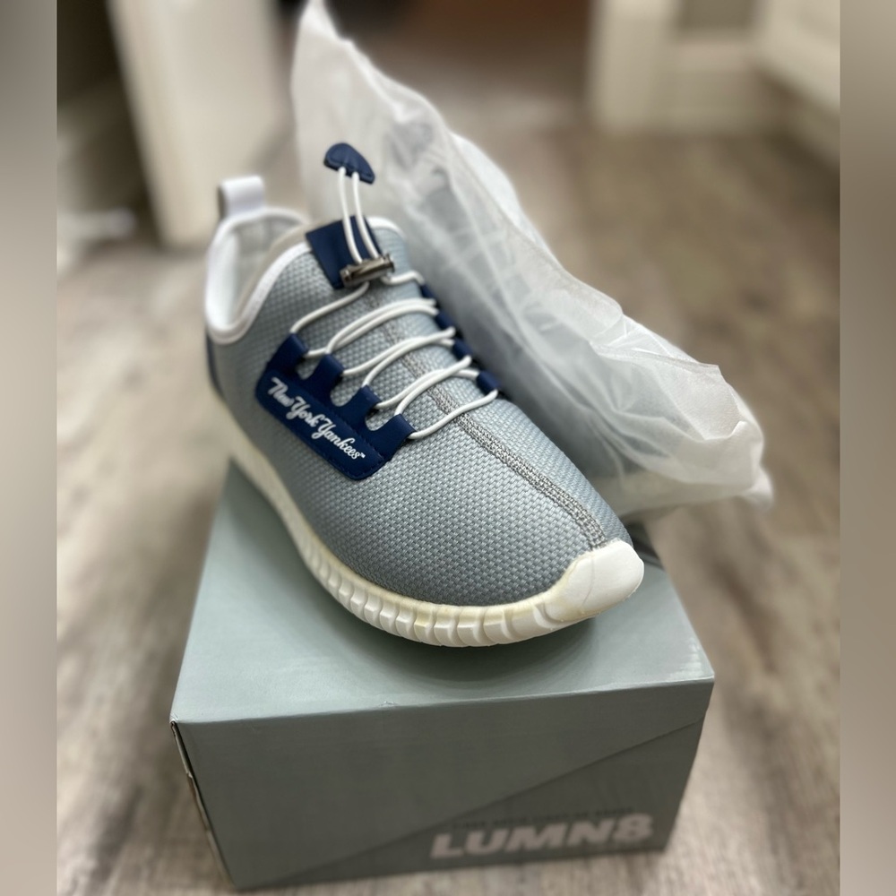MLB Yankees “Lumn8” Sneakers - fiber optic. Never worn.